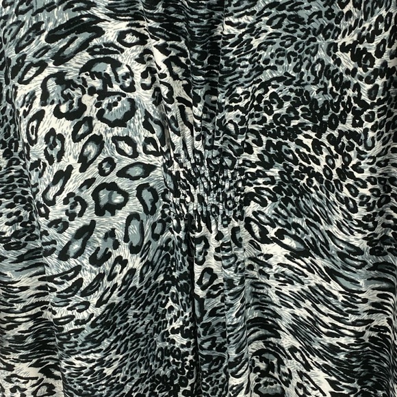 EUC Milano Animal Print Waterfall Front 3/4 Sleeves Cardigan, XL - Picture 2 of 6